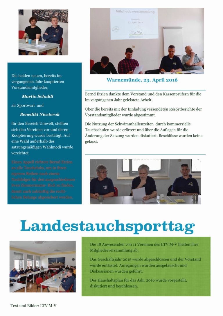 VDST Tauchertag 2015 Page 1